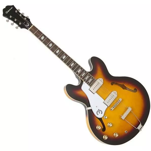 Casino Left Handed Semi-Hollow Guitar - Vintage Sunburst